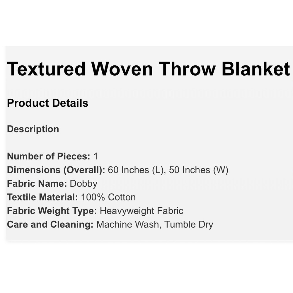 Hearth & Hand Magnolia Throw Blanket Chocolate Brown Cream Stripe Farmhouse Fall - Picture 4 of 4
